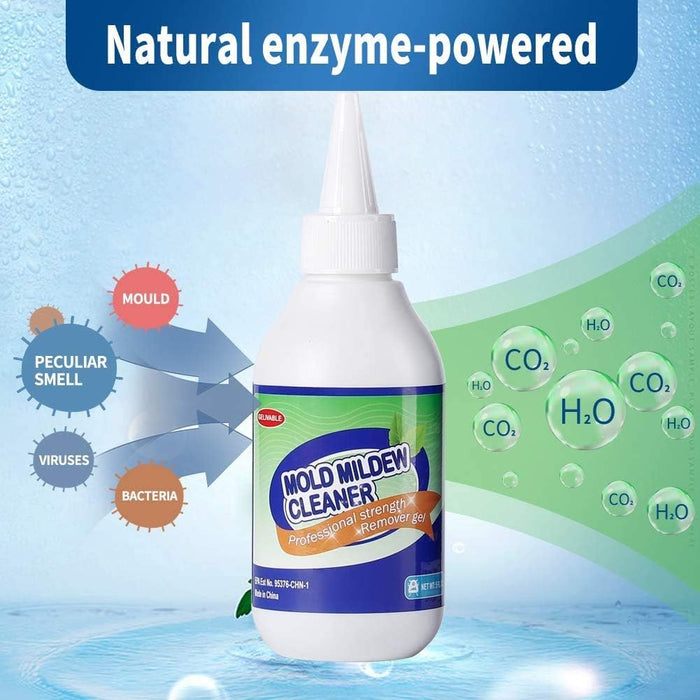 Mold Remover Gel - Effective Mold Cleaner for Household Shower, Kitchen Sinks, Walls, Tiles, Grout, Bathrooms, Washing Machine and Refrigerator Strips - 5 Fl.Oz