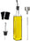 Olive Oil Dispenser Bottle, 2 Pcs Glass Olive Oil Dispenser and Vinegar Dispenser Set with 2 Stainless Steel Pourers, 4 Labels,1 Brush and 1 Funnel Oil Bottles for Kitchen (500ml)