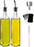 Olive Oil Dispenser Bottle, 2 Pcs Glass Olive Oil Dispenser and Vinegar Dispenser Set with 2 Stainless Steel Pourers, 4 Labels,1 Brush and 1 Funnel Oil Bottles for Kitchen (500ml)