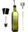 Olive Oil Dispenser Bottle, 2 Pcs Glass Olive Oil Dispenser and Vinegar Dispenser Set with 2 Stainless Steel Pourers, 4 Labels,1 Brush and 1 Funnel Oil Bottles for Kitchen (500ml)
