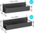 Metal 4 Pack Magnetic Spice Storage Rack Organizer for Refrigerator and Oven, Black Fridge Organizers and Storage