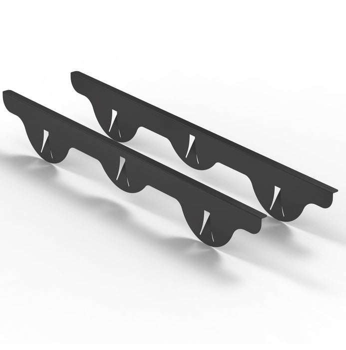 Linda’s Essentials Silicone Stove Gap Covers (2 Pack), Heat Resistant Oven Gap Filler Seals Gaps Between Stovetop and Counter, Easy to Clean Stove Gap Guard (21 Inches, Black)