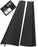 Linda’s Essentials Silicone Stove Gap Covers (2 Pack), Heat Resistant Oven Gap Filler Seals Gaps Between Stovetop and Counter, Easy to Clean Stove Gap Guard (21 Inches, Black)