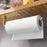 Paper Towel Holder - Self-Adhesive or Drilling, Matte Black, Upgraded Aluminum Kitchen Roll Dispenser Under Cabinet, Lighter but Stronger Than Stainless Steel!
