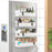 Metal 4 Pack Magnetic Spice Storage Rack Organizer for Refrigerator and Oven, Black Fridge Organizers and Storage