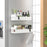 Metal 4 Pack Magnetic Spice Storage Rack Organizer for Refrigerator and Oven, Black Fridge Organizers and Storage