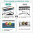 2 Tier Fruit Basket for Kitchen Counter with 2 Mobile Banana Hangers, 2025 Pro Detachable Metal Fruit Bowl with Wooden Handle, Fruit Holder for Bread Snack Veggies with Protective Mats