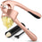 Zulay Kitchen Premium Garlic Press Set - Rust Proof & Dishwasher Safe Professional Garlic Mincer Tool - Easy-Squeeze, Easy-Clean with Soft, Ergonomic Handle - Silicone Garlic Peeler & Brush (Silver)
