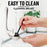 Zulay Kitchen Premium Garlic Press Set - Rust Proof & Dishwasher Safe Professional Garlic Mincer Tool - Easy-Squeeze, Easy-Clean with Soft, Ergonomic Handle - Silicone Garlic Peeler & Brush (Silver)