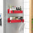 Metal 4 Pack Magnetic Spice Storage Rack Organizer for Refrigerator and Oven, Black Fridge Organizers and Storage