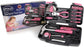 Apollo Tools Original 39 Piece General Household Tool Set in Toolbox Storage Case with Essential Hand Tools for Everyday Home Repairs, DIY and Crafts - Pink Ribbon - Pink - DT9706P