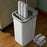 JOYMOOP Mop and Bucket with Wringer Set, Hands Free Flat Floor Mop and Bucket, with 3 Washable Microfiber Pads, Wet and Dry Use, Floor Cleaning System